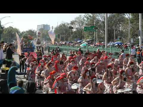 Mexicans mark Day of the Dead with a traditional parade in the capital