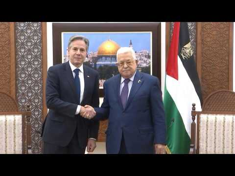Blinken meets Abbas on West Bank visit as fighting rages in Gaza