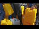 Gazans queue for water amid severe shortages