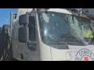 Images show damaged humanitarian convoy arriving in Gaza City