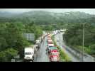 Trucks stranded for weeks at Panama roadblock as anti-mining protests turn deadly