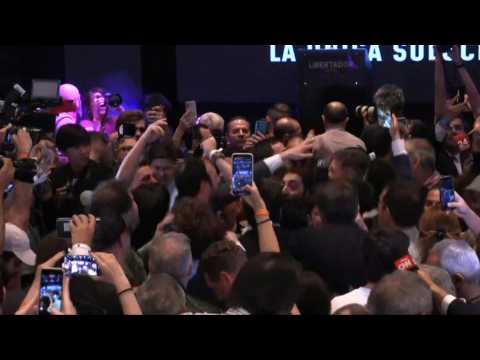 Milei supporters celebrate presidential election win after Massa concedes