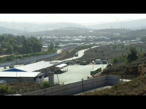 Exterior of Ofer military prison ahead of expected Palestinian prisoner release