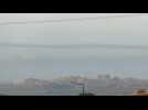 Northern Gaza skyline before and after ceasefire takes effect