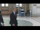 Former French President Sarkozy arrives for cross-examination at appeal trial in Paris