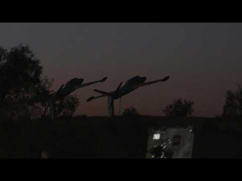 Images from Israeli military air base where hostages expected to land