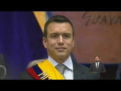 Ecuador's youngest-ever president Daniel Noboa takes office