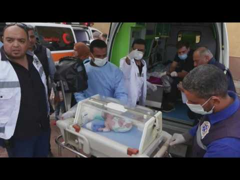 Premature babies evacuated from Gaza arrive in Egypt