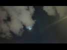 Rocket sirens sound, Iron Dome interception in Tel Aviv