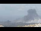 Smoke billows as Israel continues to pound northern Gaza