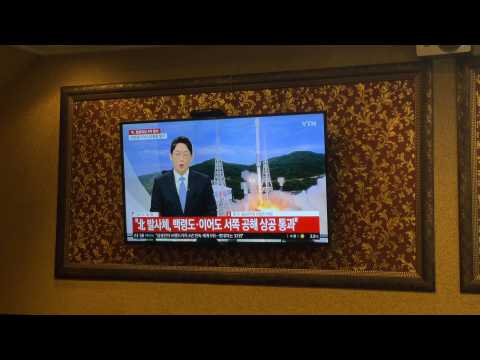 N.Korea on channels in south after 'military spy satellite' launch