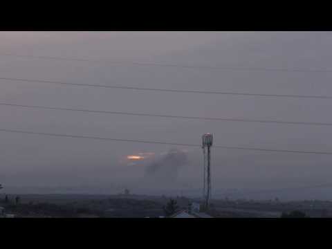 Sunset over northern Gaza on the second day of the truce between Israel and Hamas