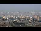 Skyline of northern Gaza and Rafah on second morning of truce