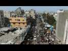 Drone images show daily life in Rafah, southern Gaza Strip