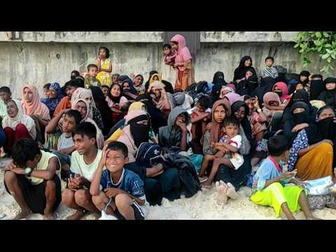 Rohingya refugees stranded in small island west of Indonesia