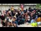 Rohingya refugees stranded in small island west of Indonesia