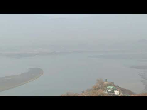 North Korea seen from across border after it launches spy satellite