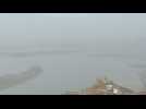 North Korea seen from across border after it launches spy satellite