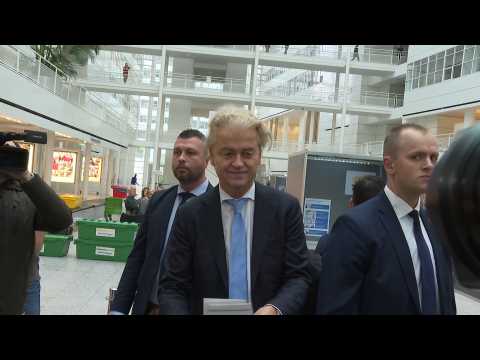 Leader of far-right party votes in Dutch election