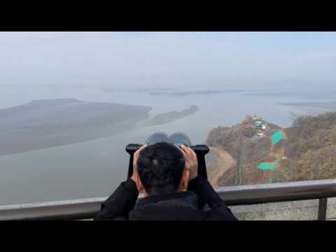 North Korea seen from across border after it launches spy satellite