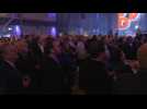 Centre-right VVD party reacts to Dutch exit poll result