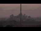 Smoke billows after Israeli air strikes on northern Gaza