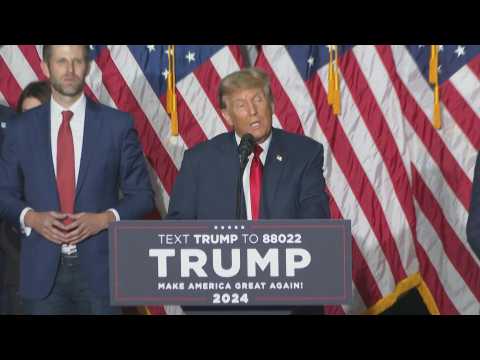 Time for US to 'come together,' Trump says after winning Iowa
