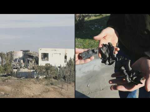 Aftermath of Iranian strikes on Iraq's Arbil