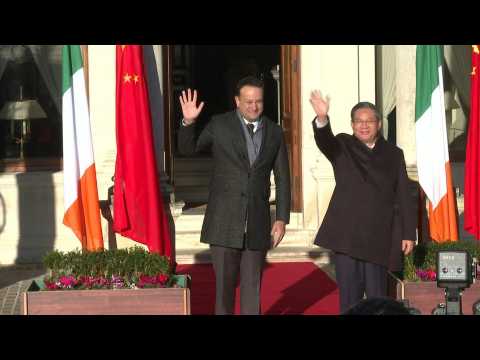 Chinese Premier Li Qiang meets with Irish PM Varadkar