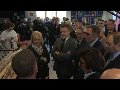 France's Macron and new minister Dati visit cultural centre near Paris