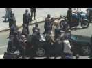 Argentina's new president Javier Milei leaves Congress and heads towards presidential palace
