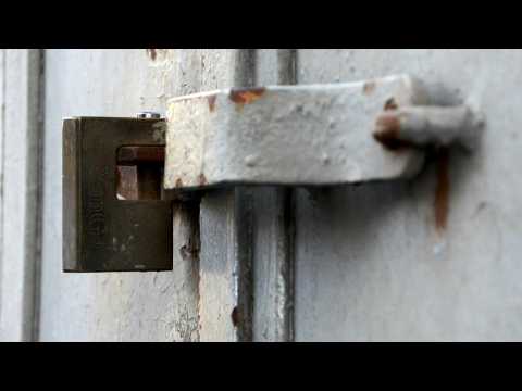 Closed shops in the West Bank during strike in solidarity with Gaza