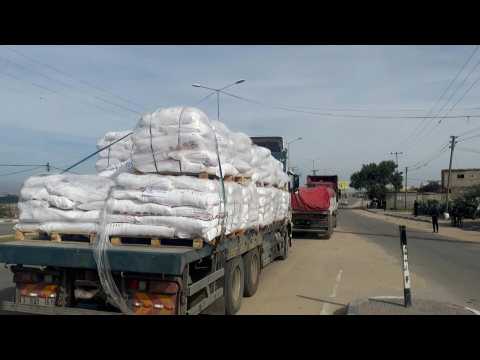 Aid arrives in Gaza through Rafah