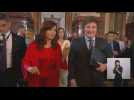 Argentina president-elect Milei arrives at swearing-in ceremony