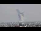 Smoke billows after strike on Khan Yunis in southern Gaza