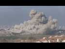 Smoke over northern Gaza, seen from Israel's Sderot