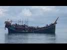 Boat with hundreds of Rohingya refugees spotted off Indonesia