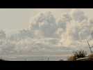 Explosion, smoke in northern Gaza seen from Israel's Sderot