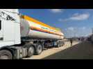 Aid, fuel trucks at Rafah crossing
