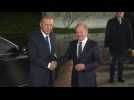 German Chancellor Olaf Scholz welcomes Turkish President Erdoğan