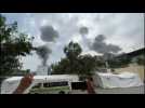 Bangs and plumes of smoke close to Gaza's Indonesian hospital