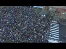 March against anti-Semitism arrives near French Senate