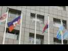 Nauru flag absent outside embassy after it cuts ties with Taiwan