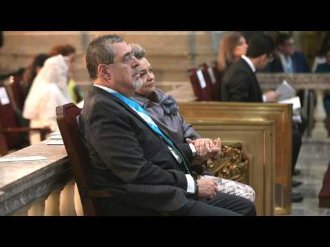 Guatemala's Arevalo attends mass on his first day as president