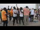 Fans arrive at stadium for AFCON tournament opener
