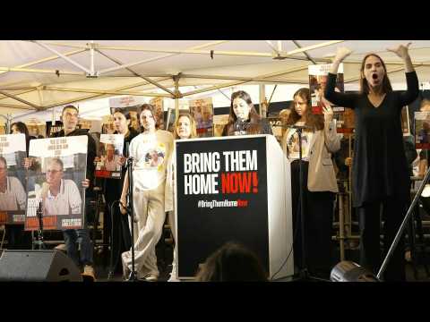 Thousands attend 24-hour rally for hostages marking 100 days of the Israel-Hamas war
