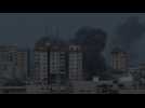 Gaza hit by Israeli strikes, buildings destroyed
