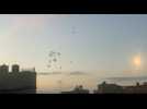 Rocket barrage from Gaza into Israel