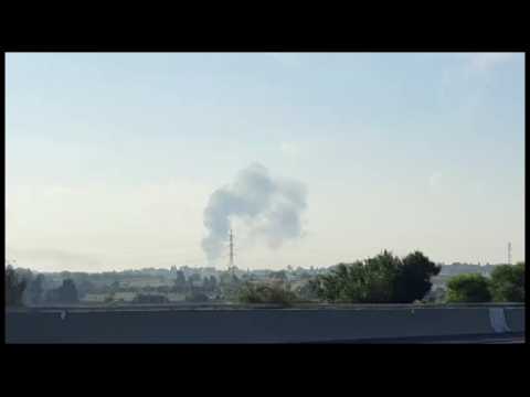 Smoke rises in Israel after rockets fired from Gaza