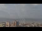 Rocket barrages launched from Gaza towards Israel